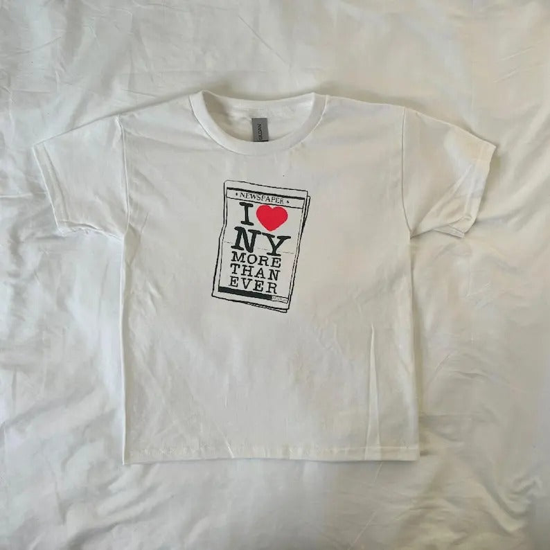 New York Newspaper Baby Tee, vintage, Pinterest, retro, New York lover, travel gift, NYC, streetwear, ahs style, 90s...