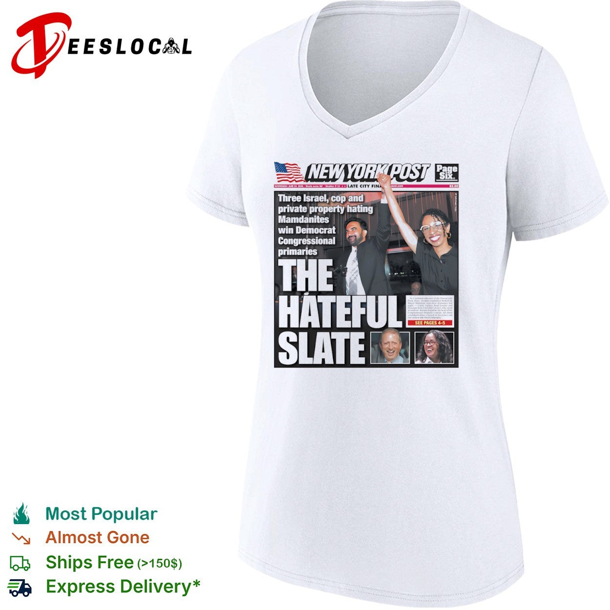 New York Post The hateful slate politics cover shirt