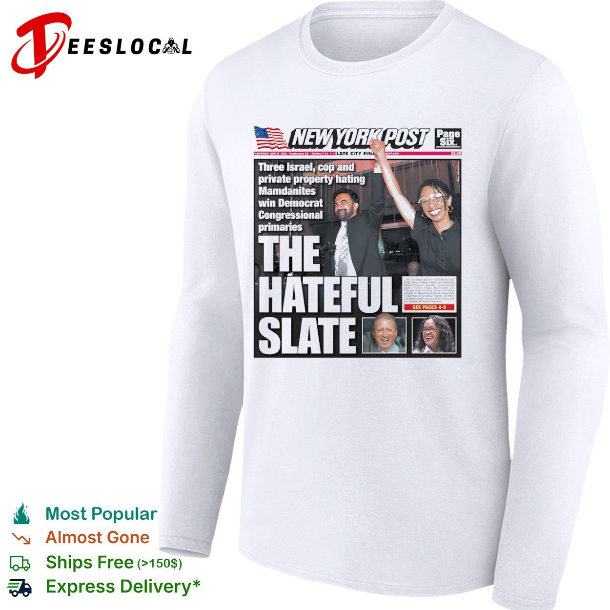 New York Post The hateful slate politics cover shirt