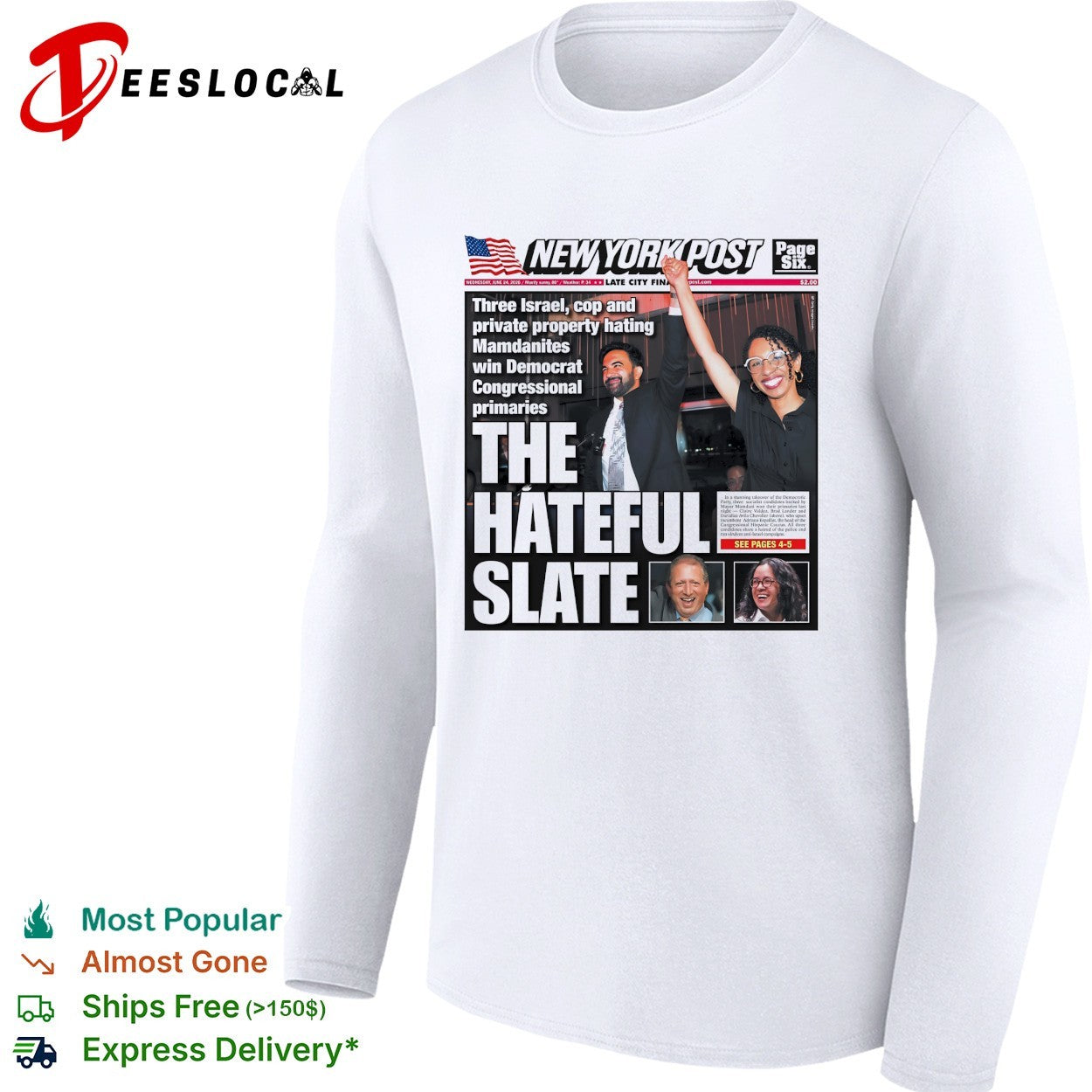 New York Post the hateful slate cover shirt