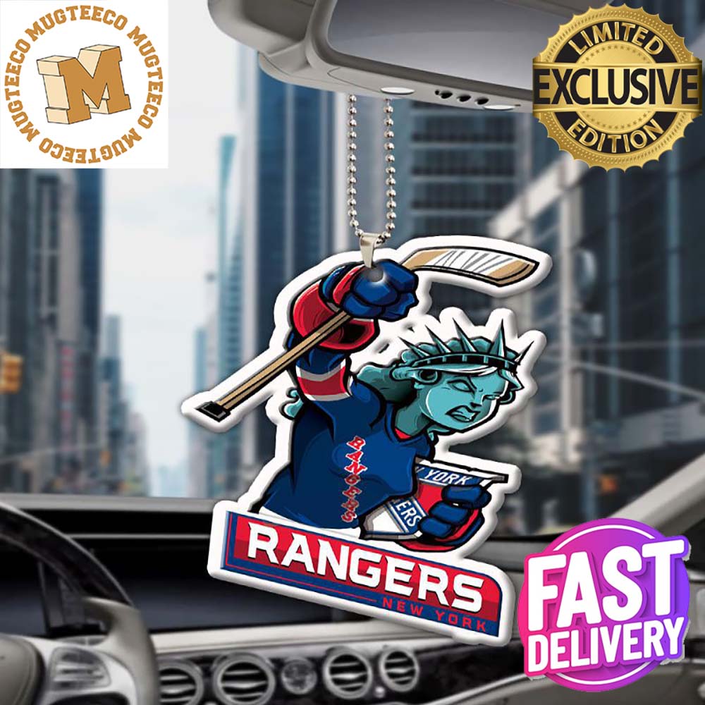 New York Rangers NHL Mascot Xmas Gifts Christmas Decorations Car Ornament
