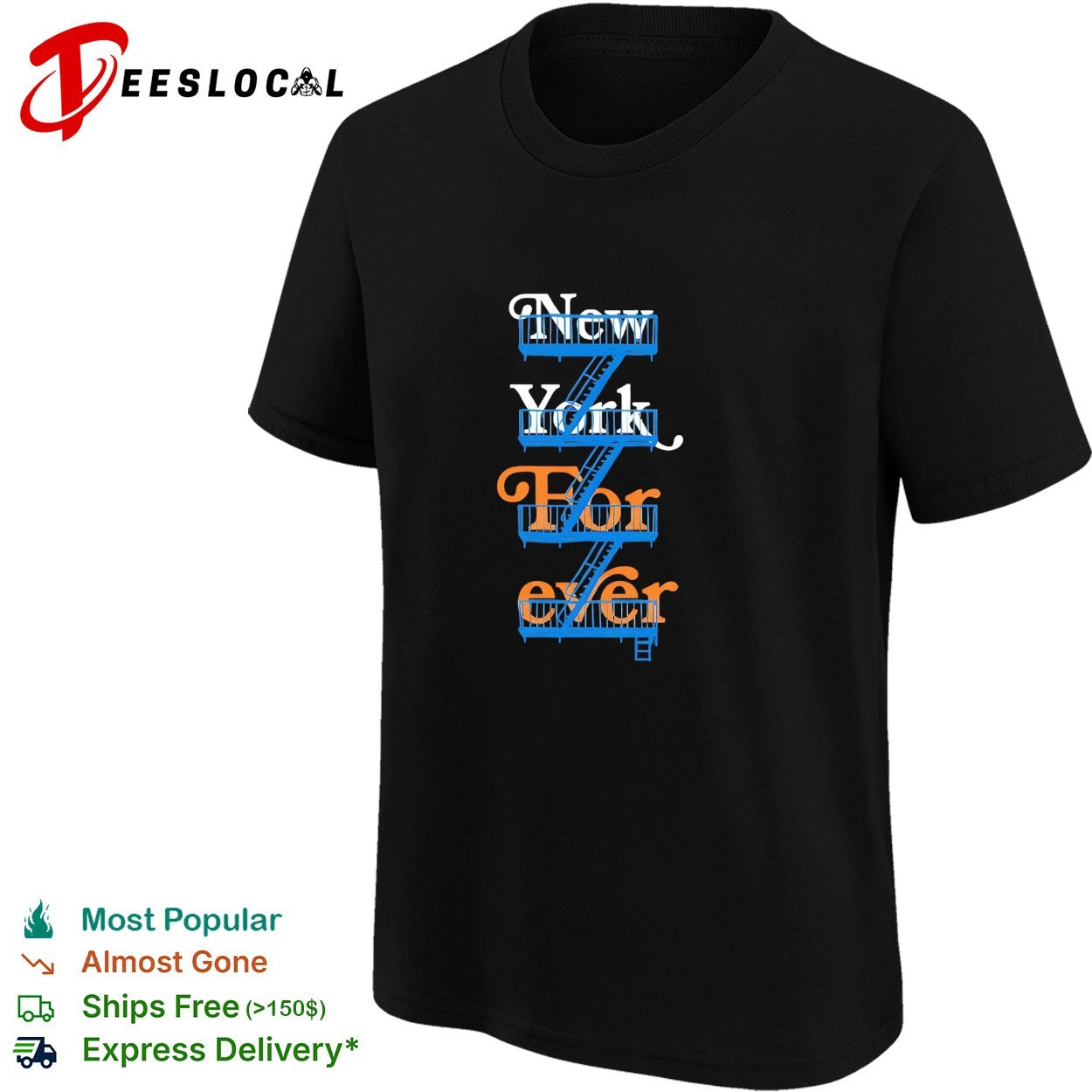 New York forever fire escape shirt