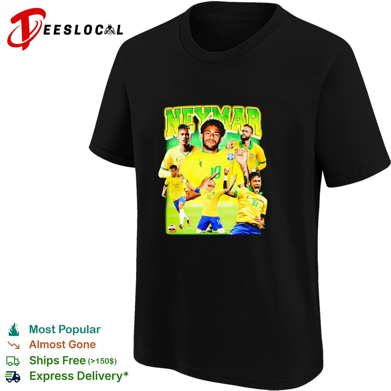 Neymar Brazil collage shirt