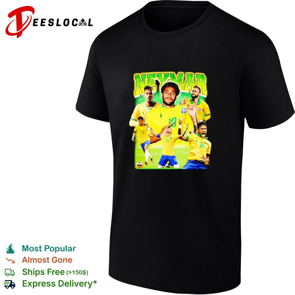 Neymar Brazil collage shirt