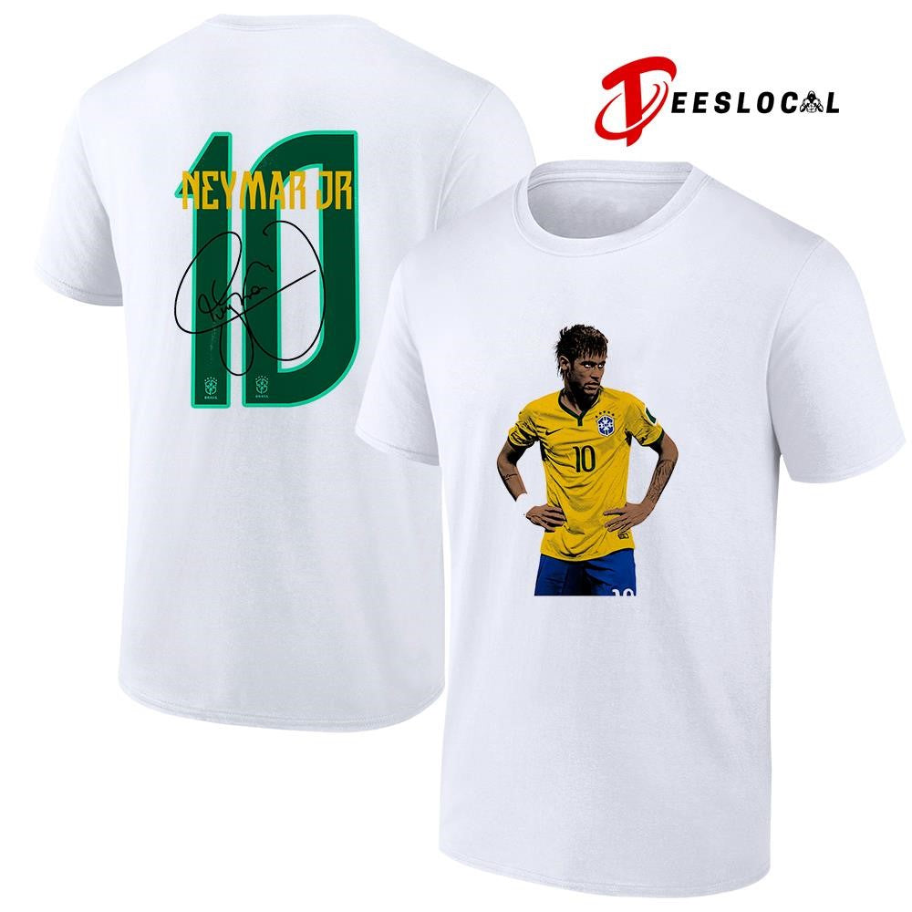 Neymar World Cup name and number signature shirt
