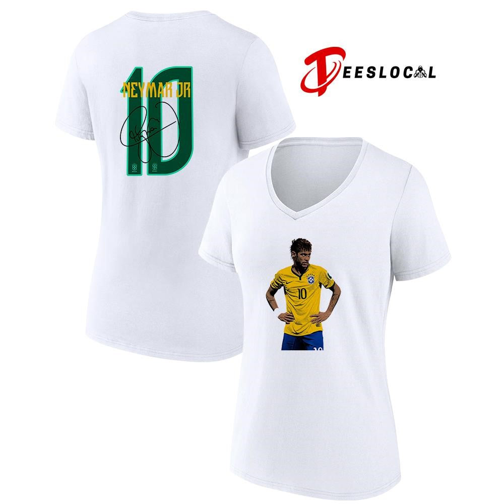 Neymar World Cup name and number signature shirt