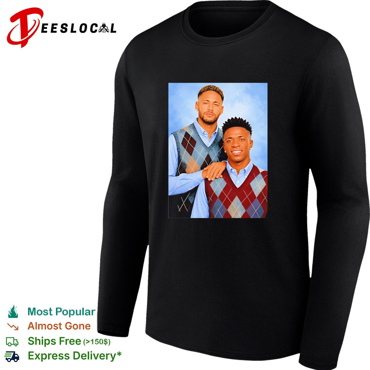 Neymar and Vinicius Junior Brazil National Football Team 2026 step brothers shirt