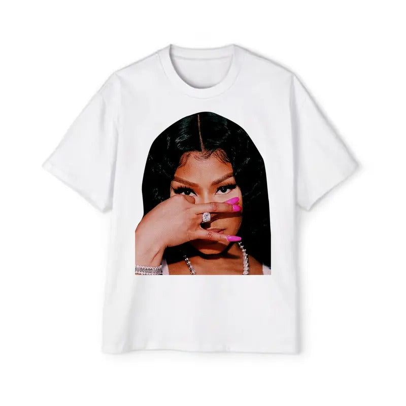 Nickiiii Mainajjj Big Face Rap Tee: A Bold Statement for Trendsetters Hoodie, Sweatshirt | CiraTrend.com