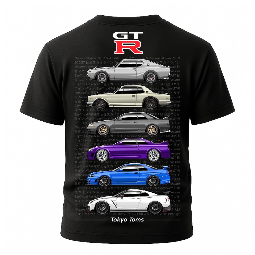 Nissan Skyline GTR Generations T-Shirt Hoodie, Sweatshirt | CiraTrend.com