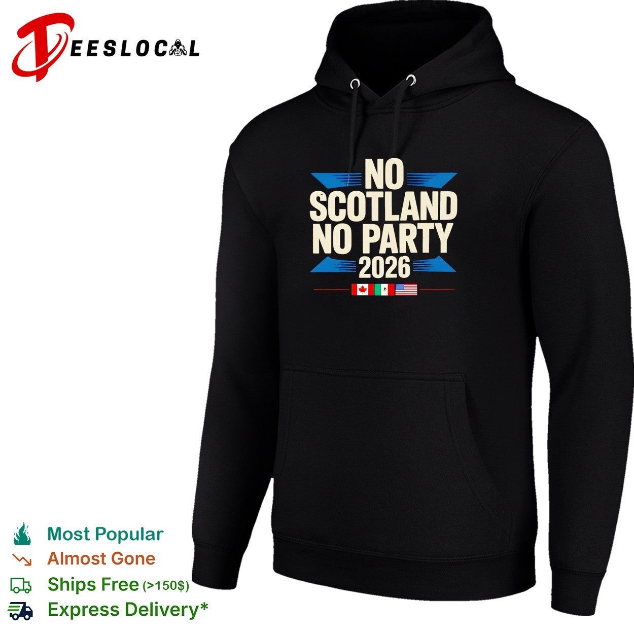 No Scotland no party 2026 shirt