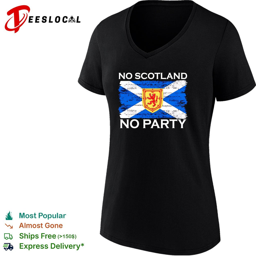 No Scotland no party flag shirt
