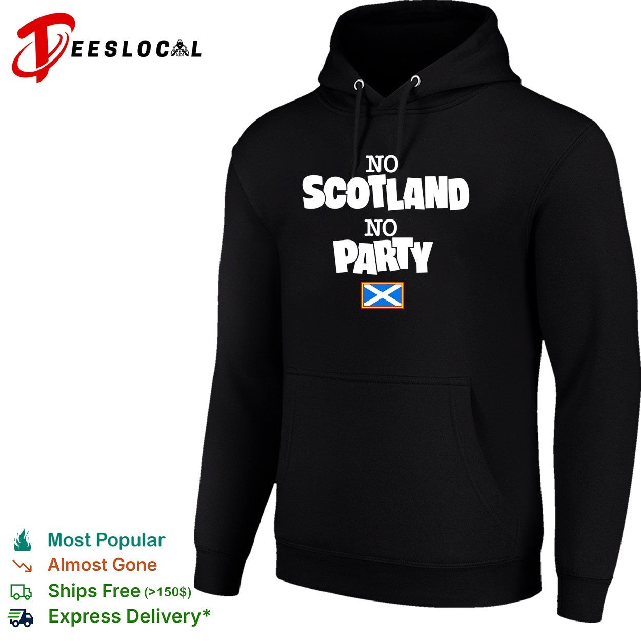 No Scotland no party saltire flag shirt