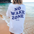No Wake Zone Shirt, Lake Shirt, Oversized Comfort Colors t-shirt, Summer Shirt, Lake T-shirt, Unisex Cotton Casual summer...