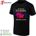 No one is illegal on stolen land USA map shirt