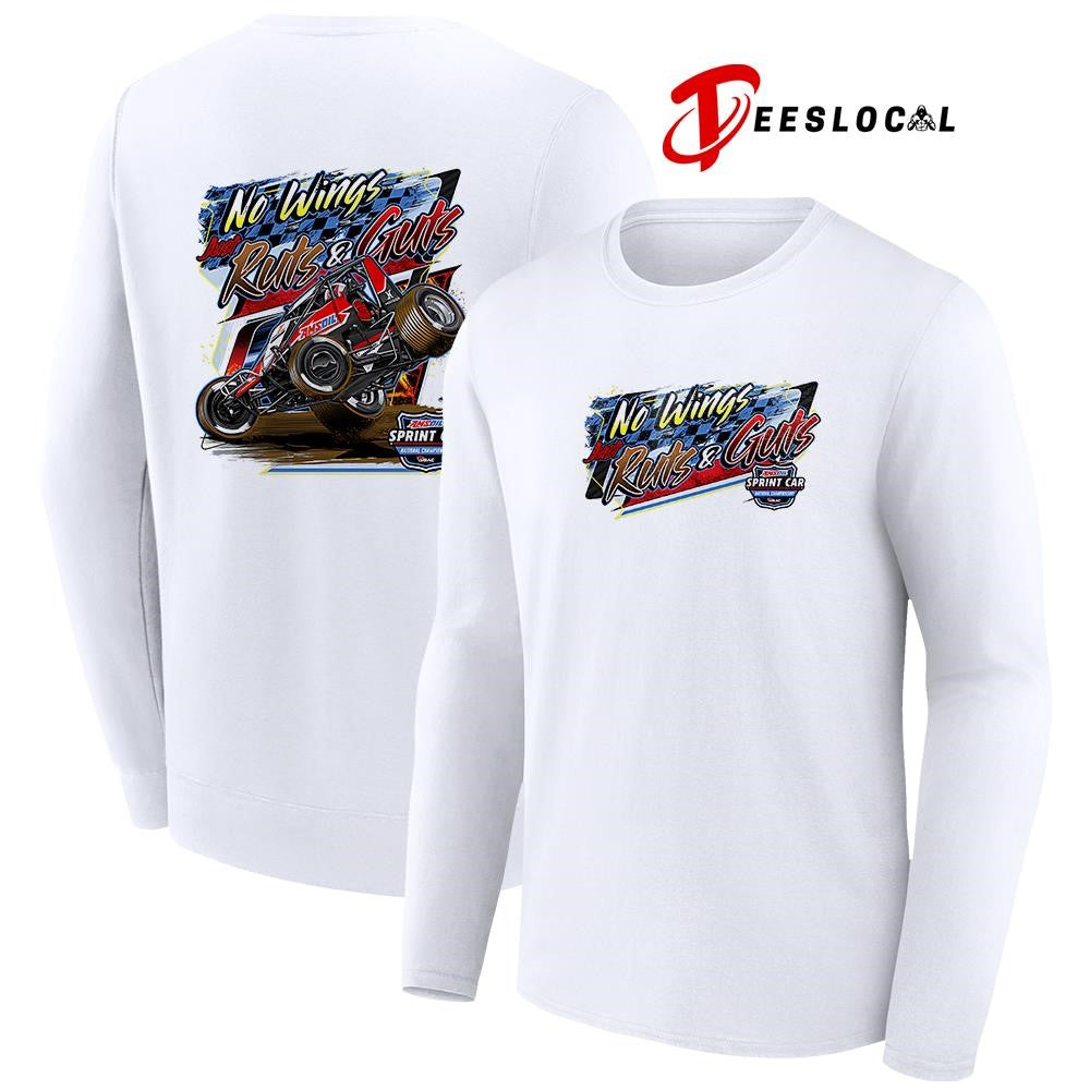 No wings just ruts and guts car racing shirt