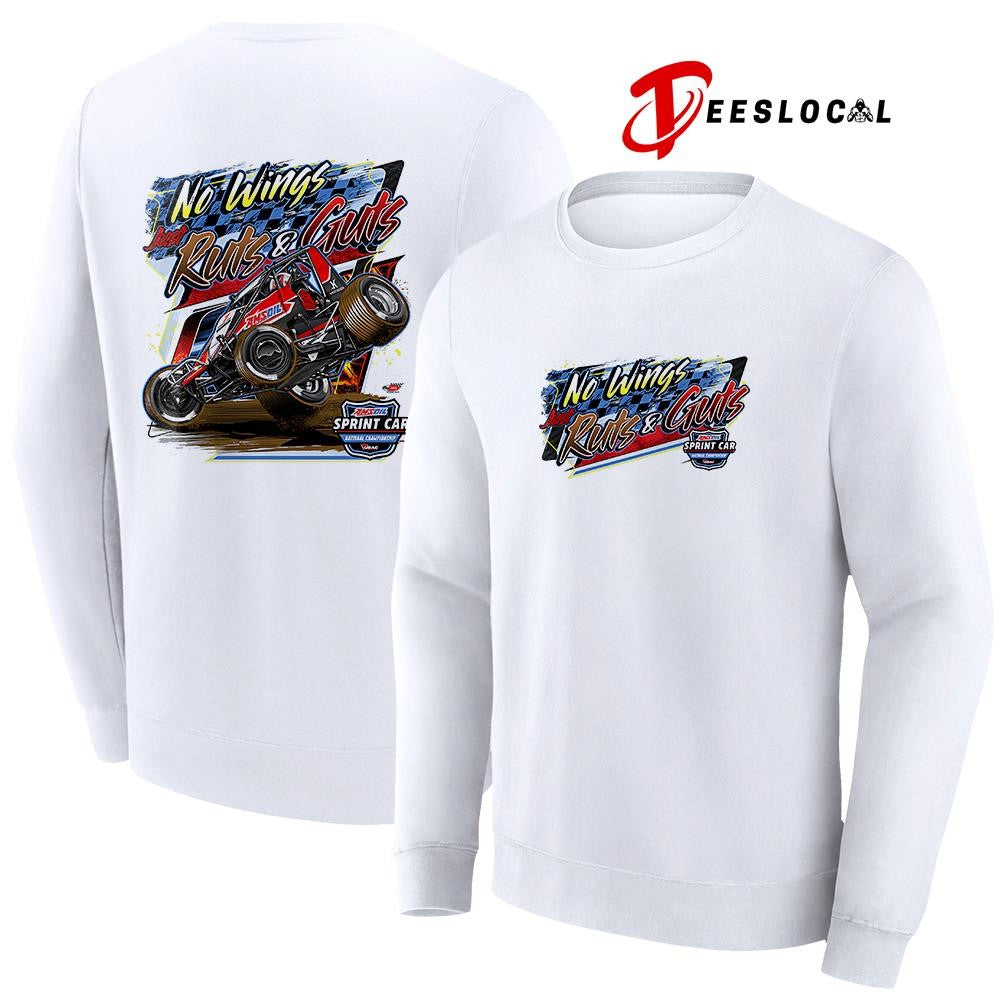 No wings just ruts and guts car racing shirt