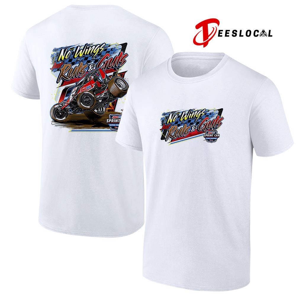 No wings just ruts and guts car racing shirt