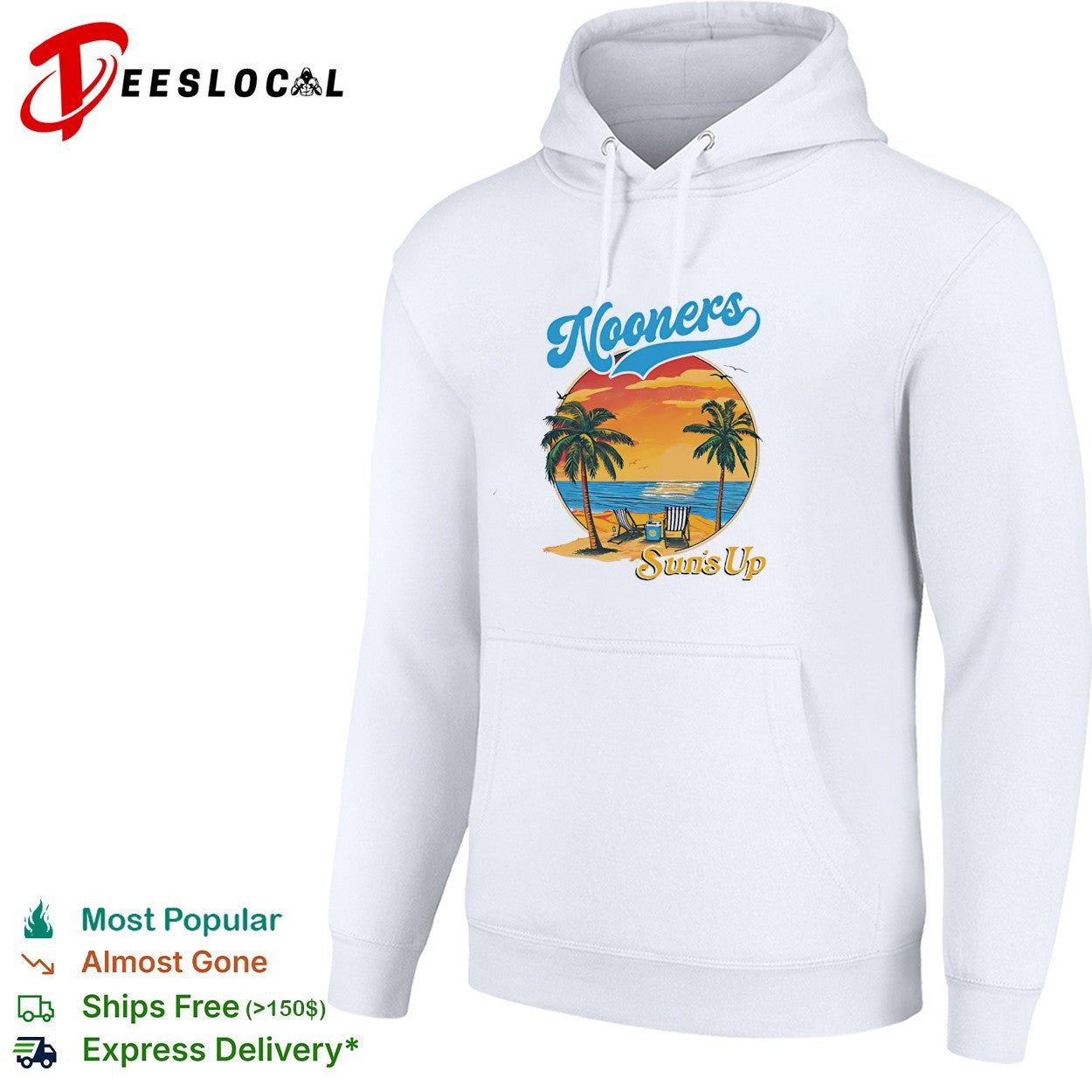 Nooners sun’s up beach sunset shirt