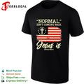 Normal isn’t coming back Jesus is Revelation 14 flag shirt