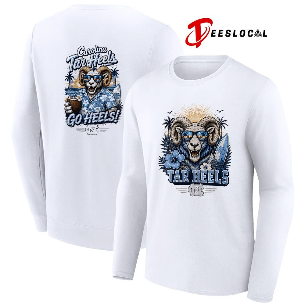 North Carolina Tar Heels NCAA Tropical mascot shirt