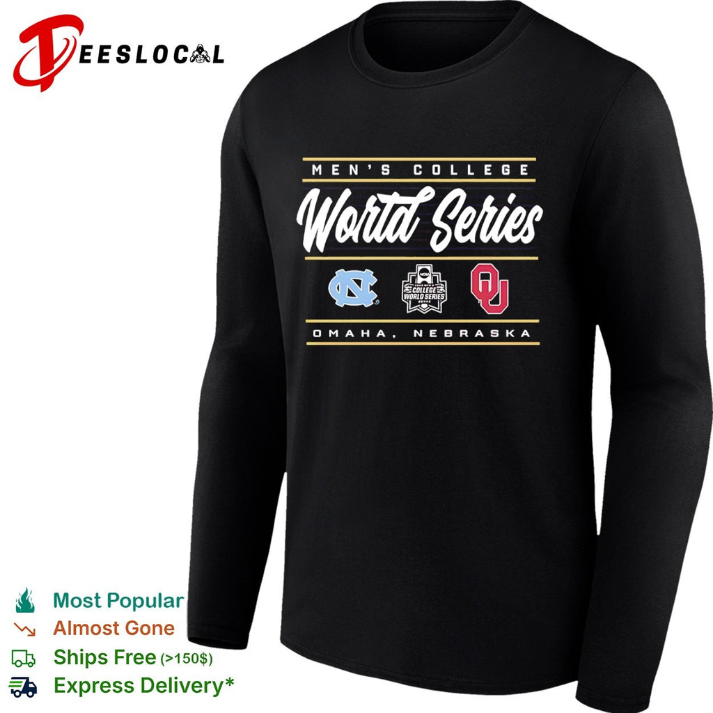 North Carolina Tar Heels vs Oklahoma Sooners Men College World Series Omaha shirt
