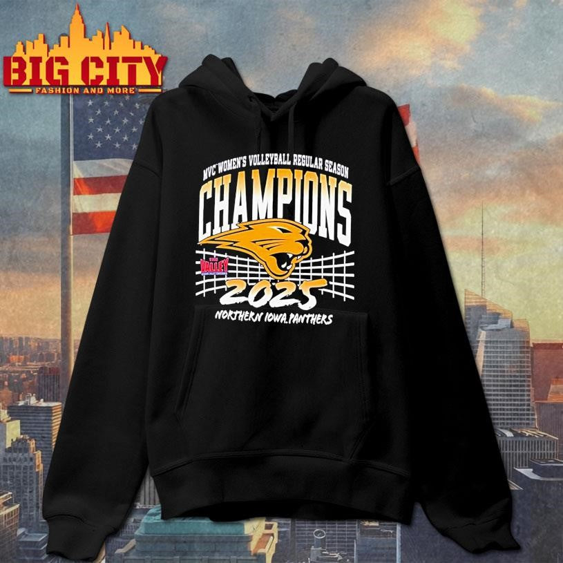 Northern Iowa Panthers 2025 Mvc Womens Volleyball Champions Shirt