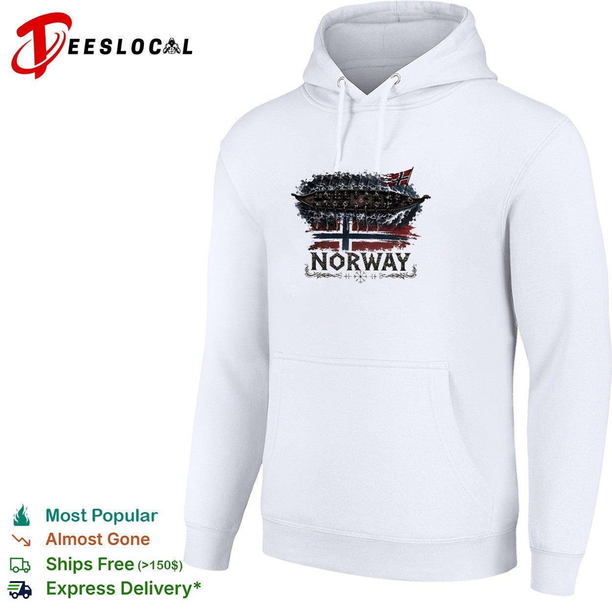 Norway Viking ship flag shirt