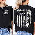 Nurse Flag T-Shirt, American Flag Nurse Shirt, Nurse Appreciation Gift, Nurse Weeks Tee, Nursing Student Gift, Nurse...