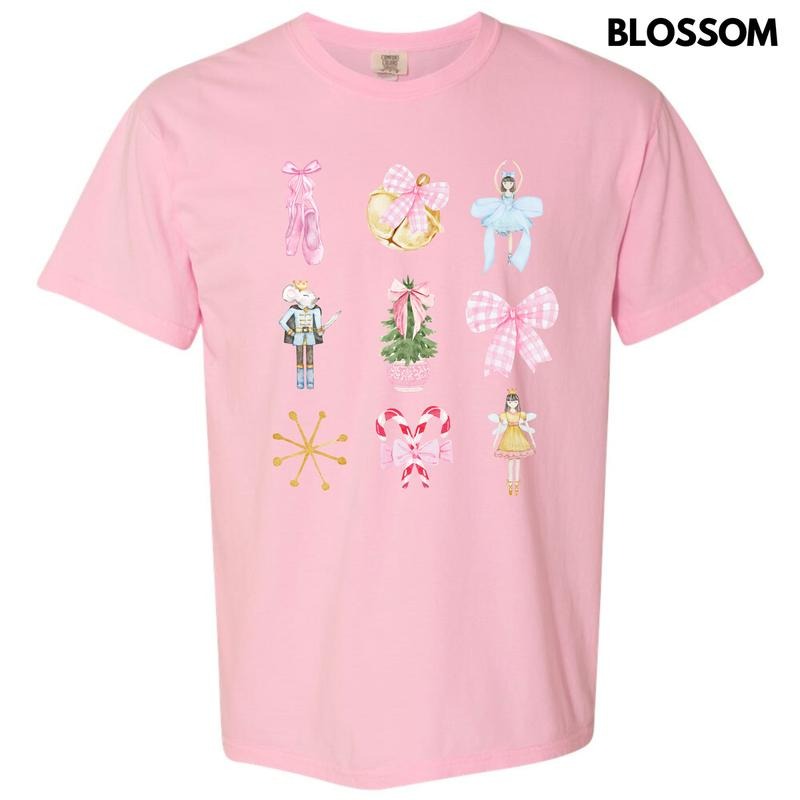 Nutcracker Ballet Bow Collage Comfort Colors T-Shirt 'NLB' Hoodie, Sweatshirt | CiraTrend.com