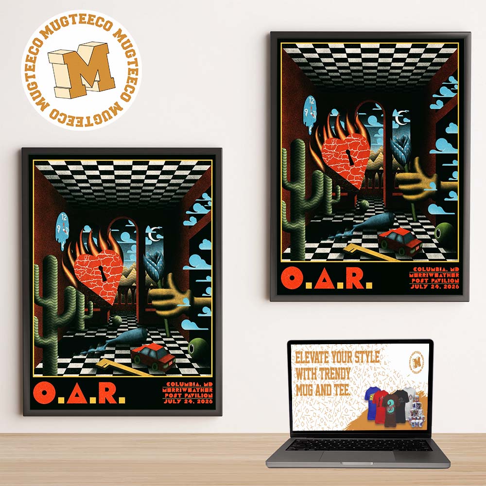 OAH Columbia MD 2026 Event Poster At Merri Weather Post Pavilion On July 24 2026 Home Decor Poster Canvas
