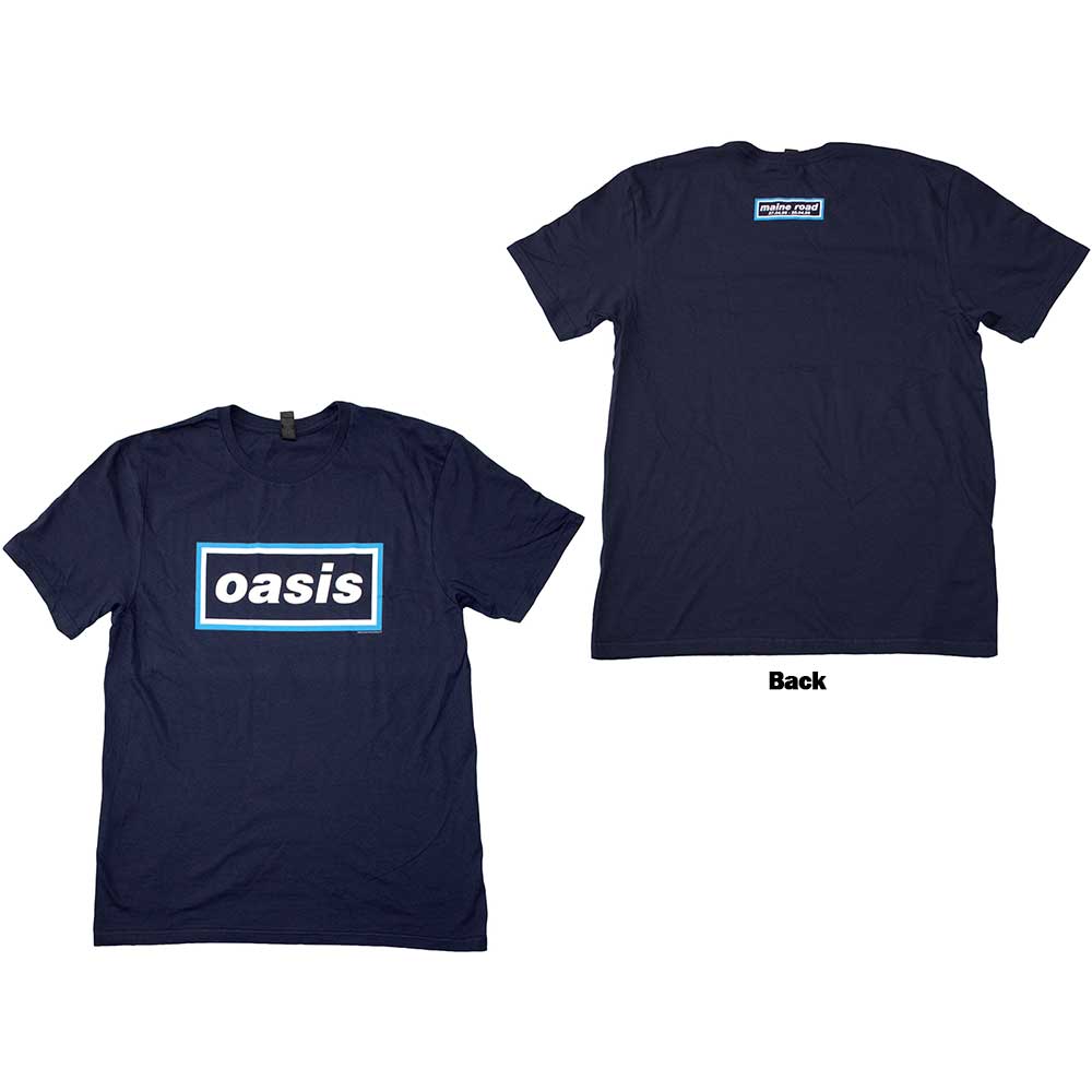 Oasis T-Shirt: Maine Road Event Logo (Back Print)