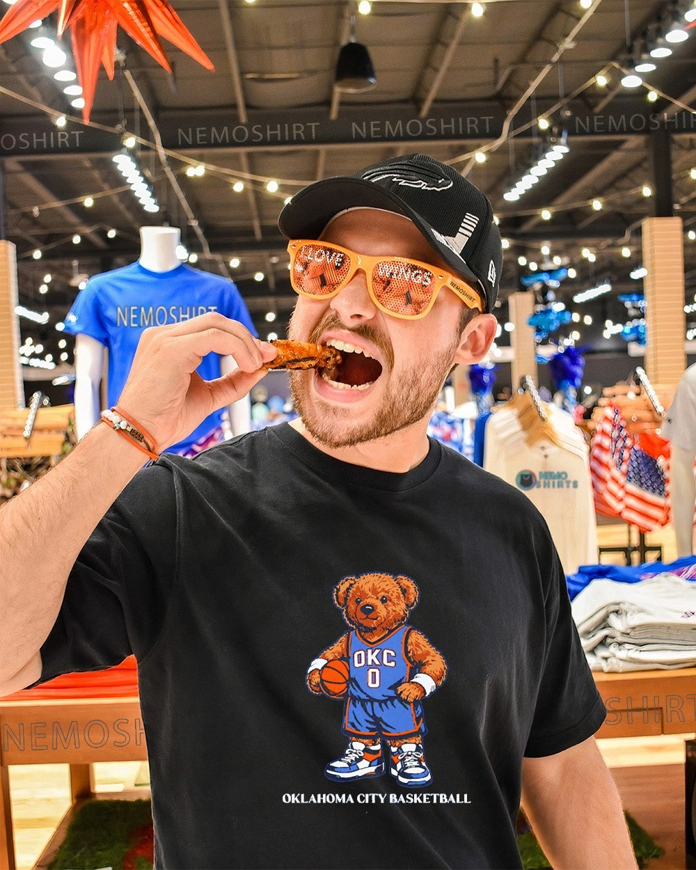 OKC Oklahoma City Thunder basketball teddy bear shirt