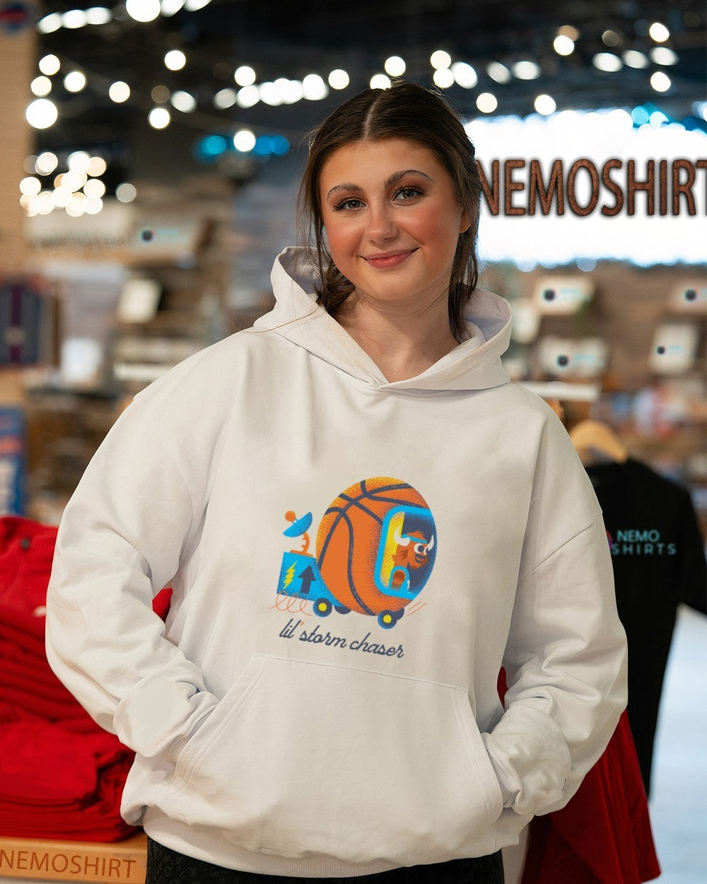 OKC Thunder basketball lil’ storm chaser shirt