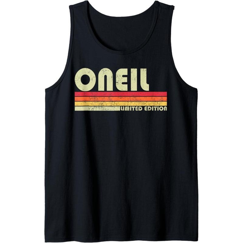 ONEIL Surname Funny Retro Vintage 80s 90s Gifts Men Women Tank Top Made in USA T-Shirts, Hoodie, Sweatshirt | CiraTrend.com