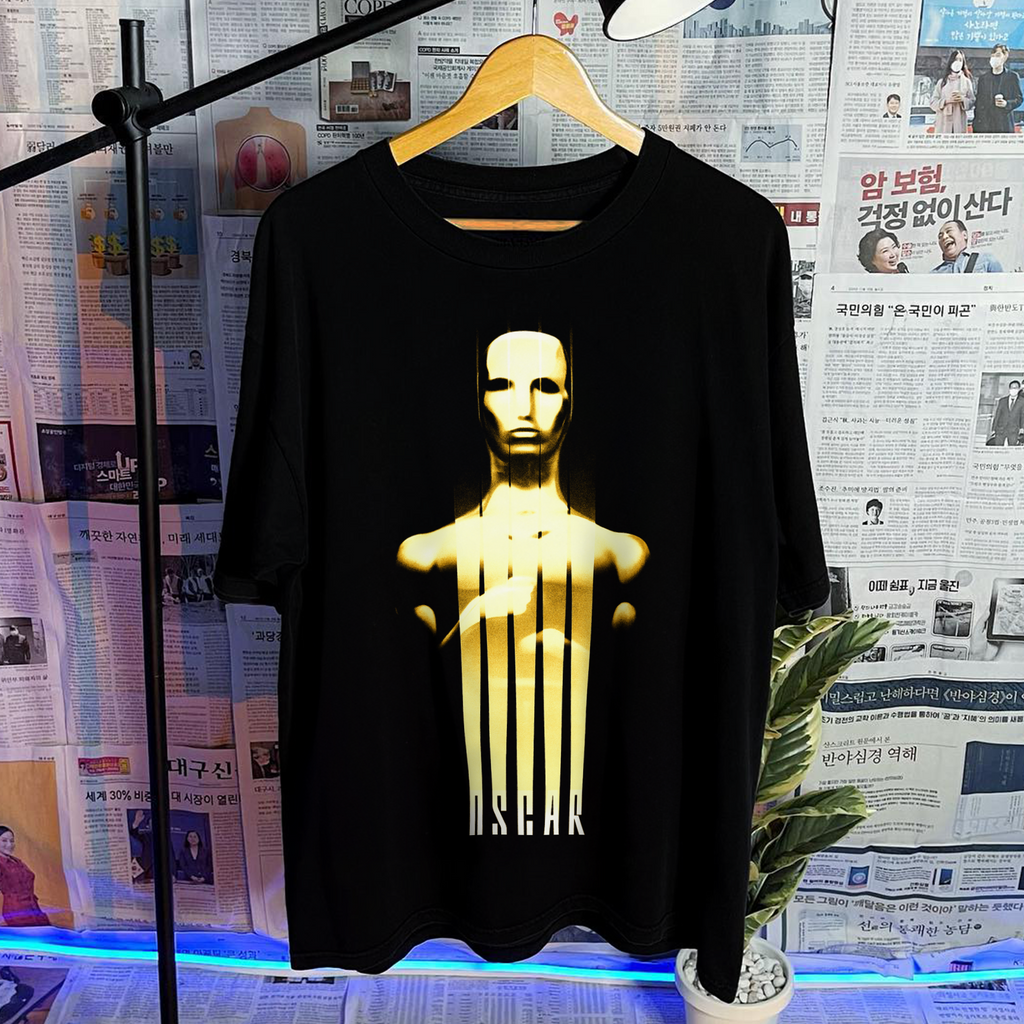 VINTAGE '67TH OSCAR' GRAPHIC HEAVYWEIGHT BLACK T-SHIRT Hoodie, Sweatshirt | CiraTrend.com (Image 1)