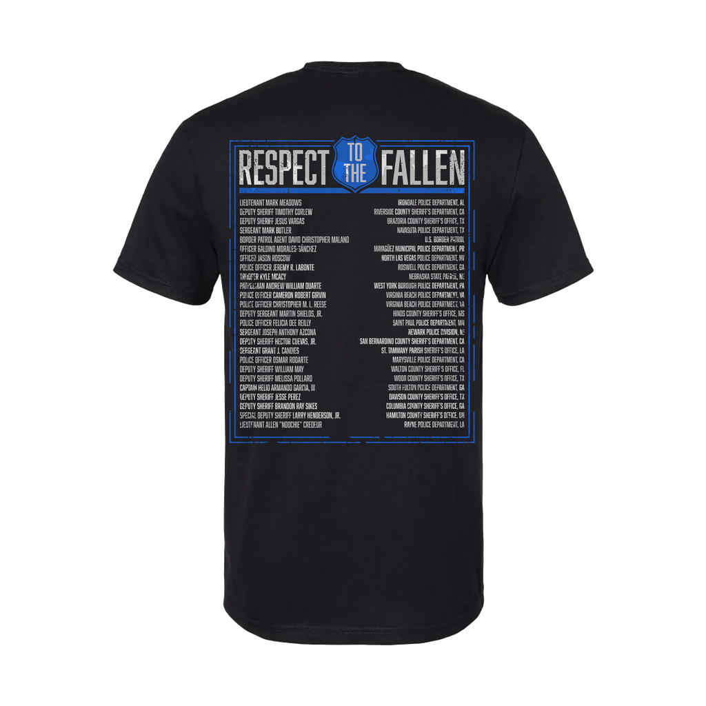 Back The Blue Police Commemorative T-Shirt - SIGNED Hoodie, Sweatshirt | CiraTrend.com (Image 3)