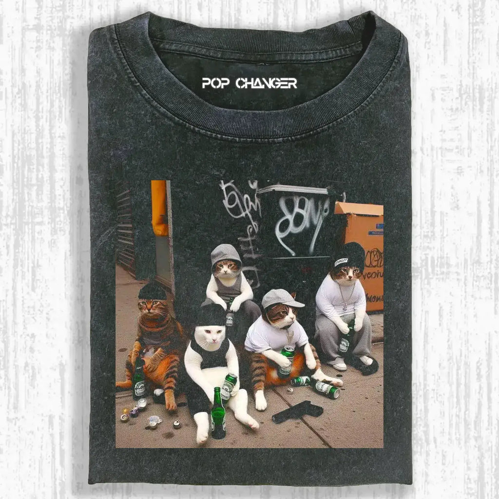 OUTLAW CAT TEE Hoodie, Sweatshirt | CiraTrend.com (Image 1)