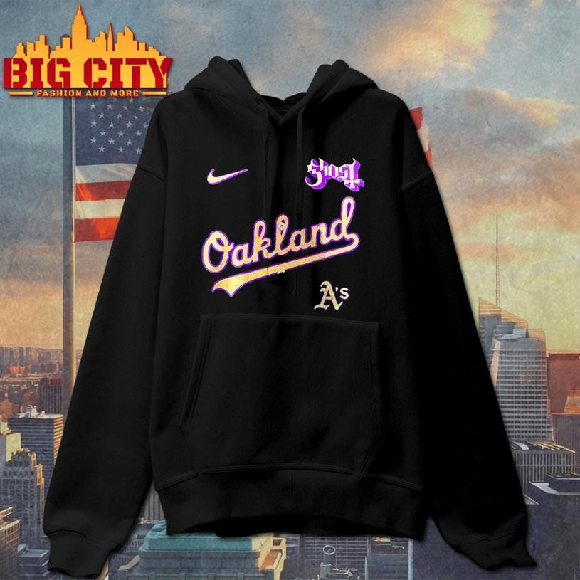 Oakland Athletics Mlb Ghost Band World Tour 2025 Art Shirt