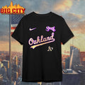 Oakland Athletics Mlb Ghost Band World Tour 2025 Art Shirt