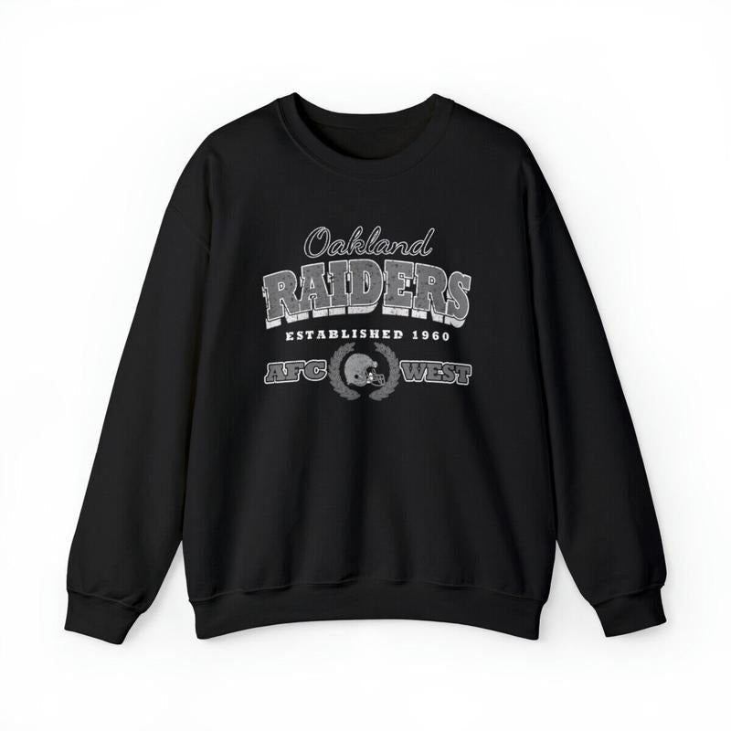 Oakland Raiders Vintage Football Crewneck Sweatshirt, Raiders football Sweatshirt T-Shirts, Hoodie | CiraTrend.com