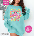 Octopus Comfort Colors Sweatshirt, Cute Summer Sweater, Trendy Beach Crewneck, Gift for Her T-Shirts, Hoodie | CiraTrend.com