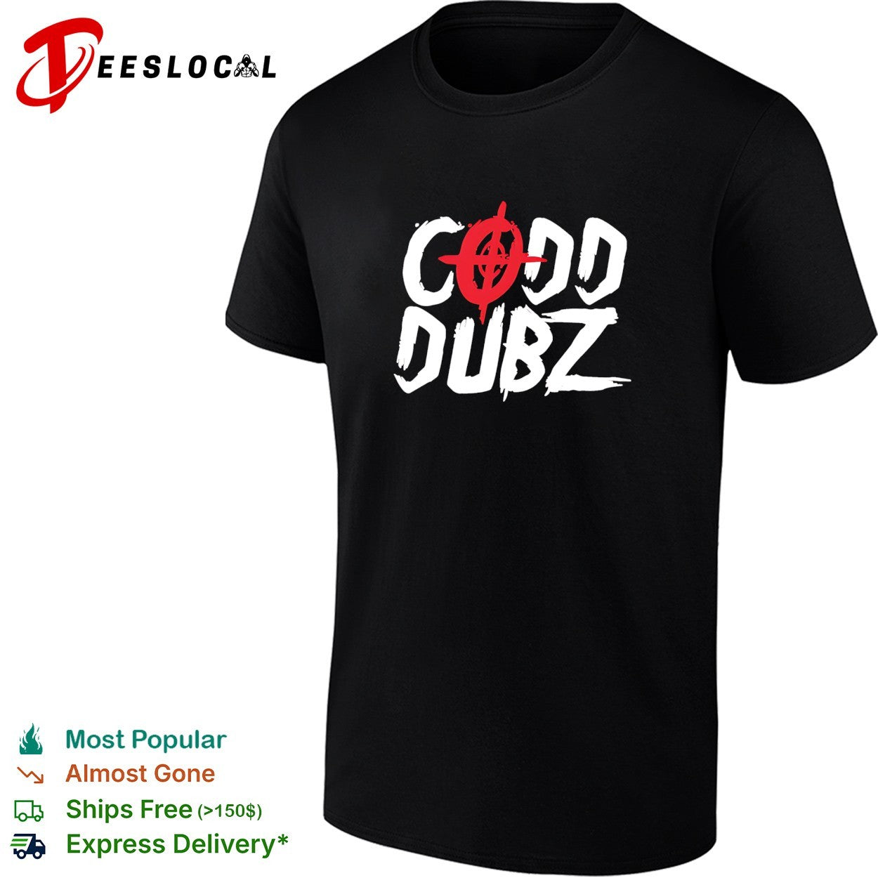 Odd Dubz red cross logo street shirt