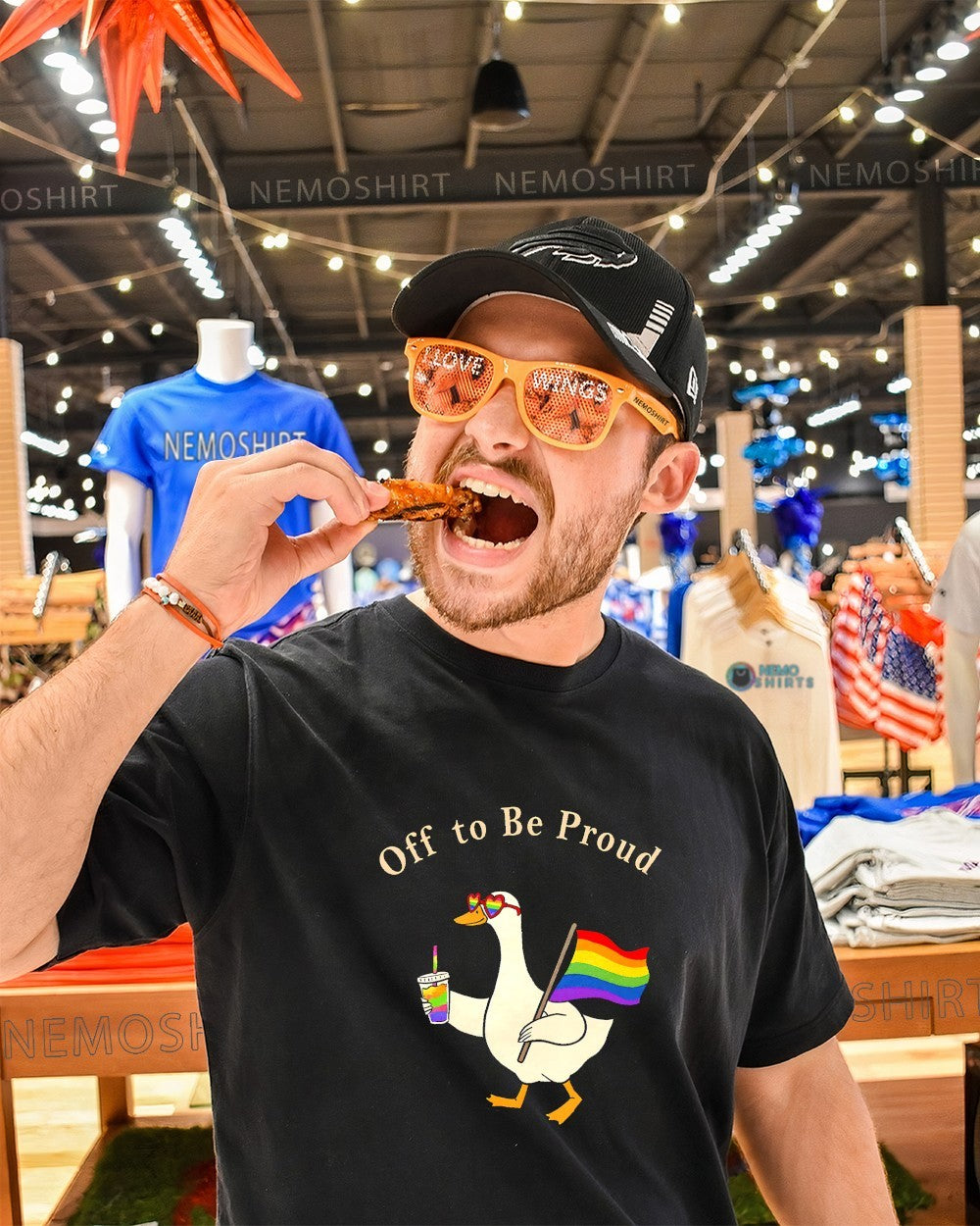 Off to be proud funny goose LGBT pride shirt