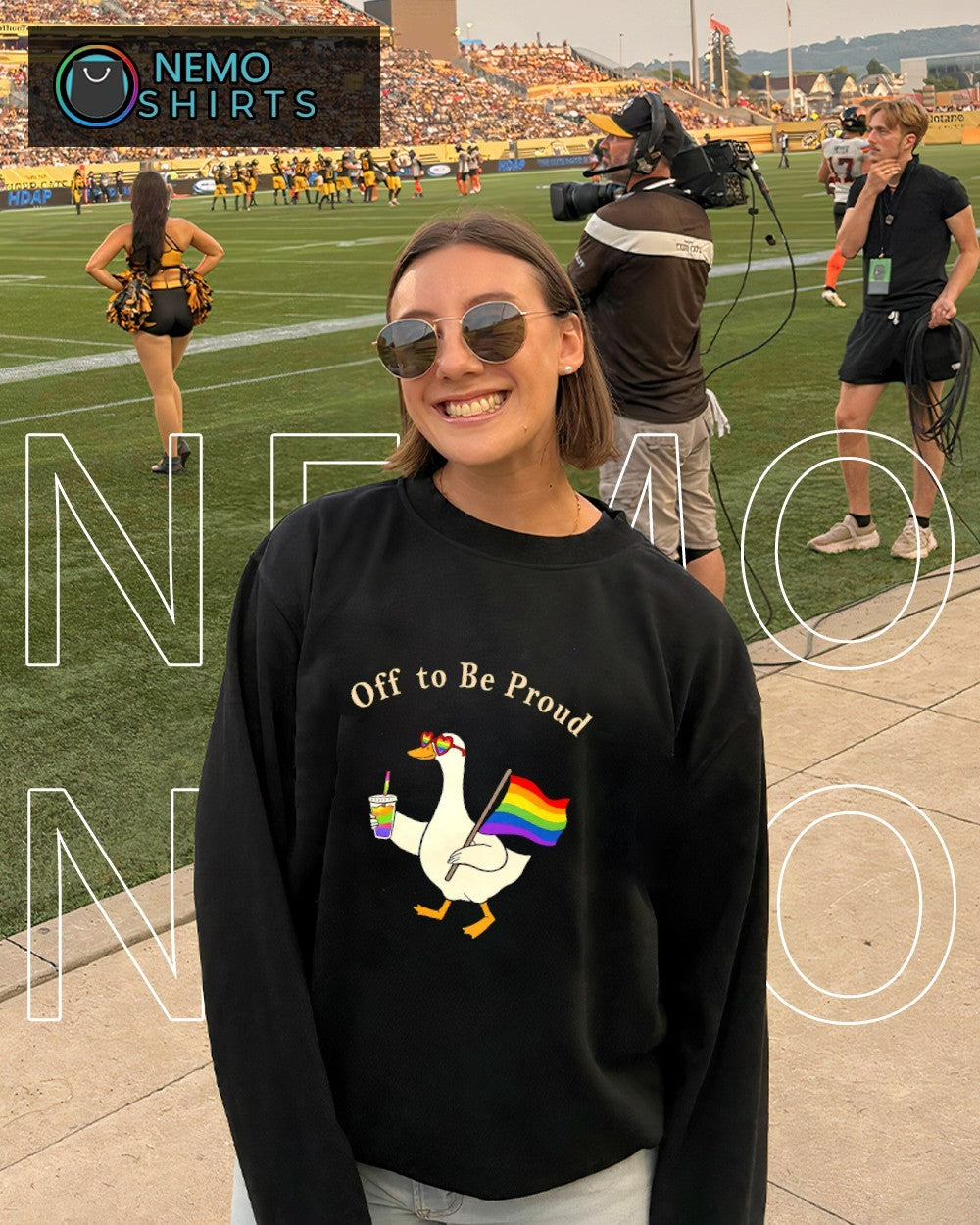 Off to be proud funny goose LGBT pride shirt