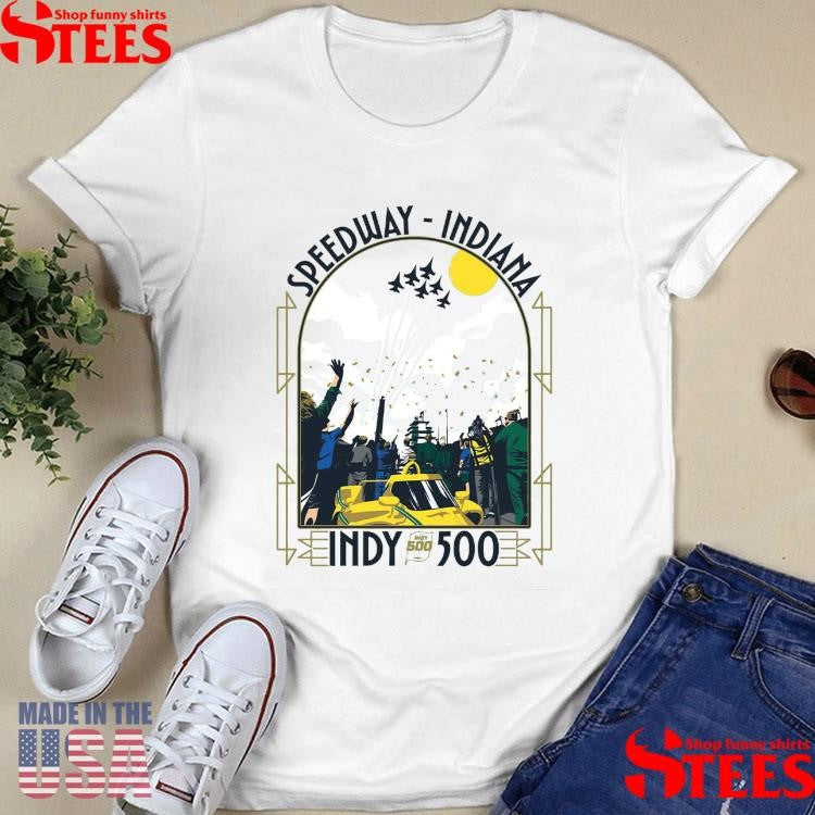 2025 Indy 500 Art Deco Flyover Speedway Indiana Shirts