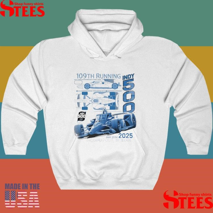 2025 Indy 500 Blueprint 109th Running Shirts