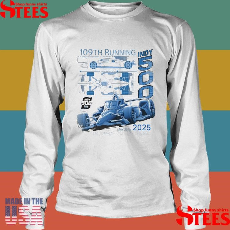 2025 Indy 500 Blueprint 109th Running Shirts