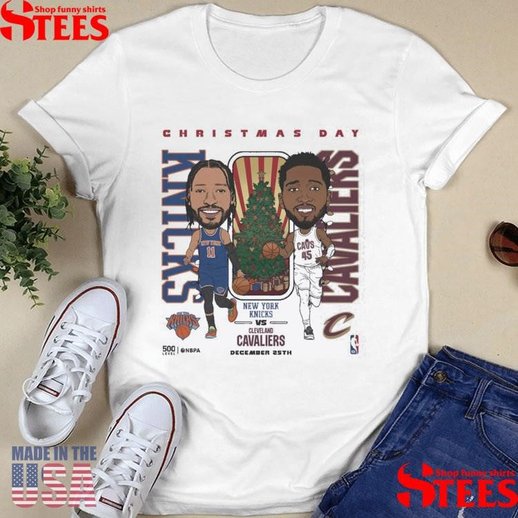 2025 Nba Christmas Day Match Up Knicks Vs Cavaliers T-shirt
