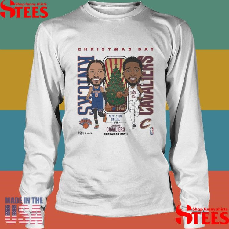 2025 Nba Christmas Day Match Up Knicks Vs Cavaliers T-shirt