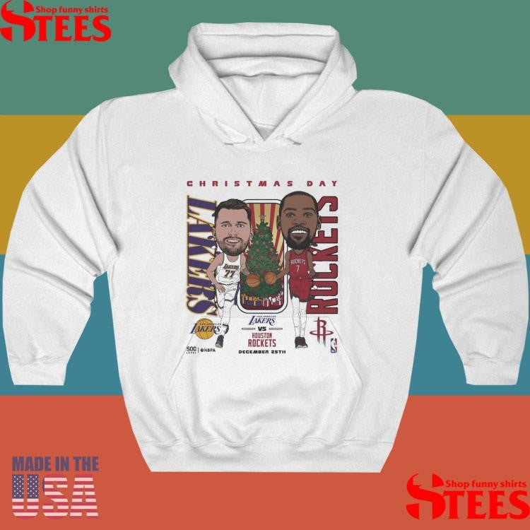 2025 Nba Christmas Day Match Up Lakers Vs Rockets T-shirt